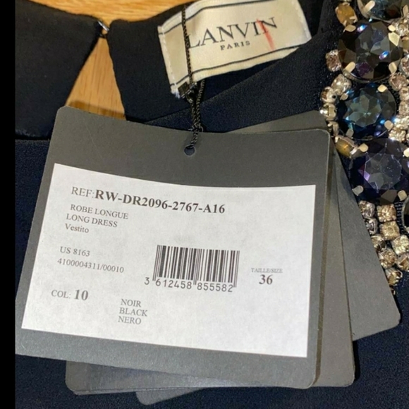 - Lanvin Long Black  Dress - Picture 5 of 11